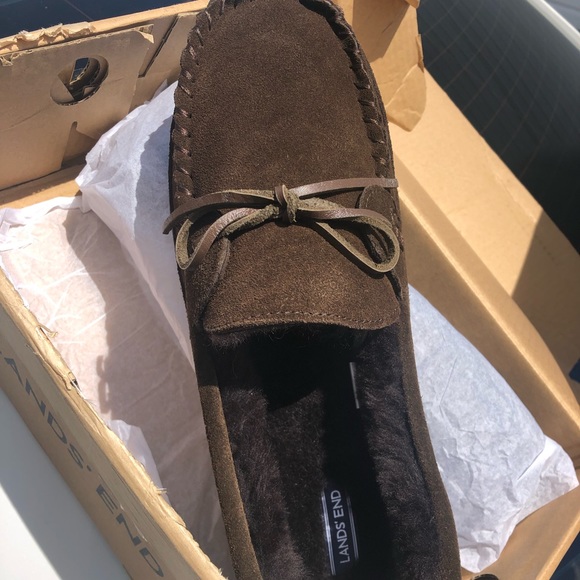 lands end mens moccasins